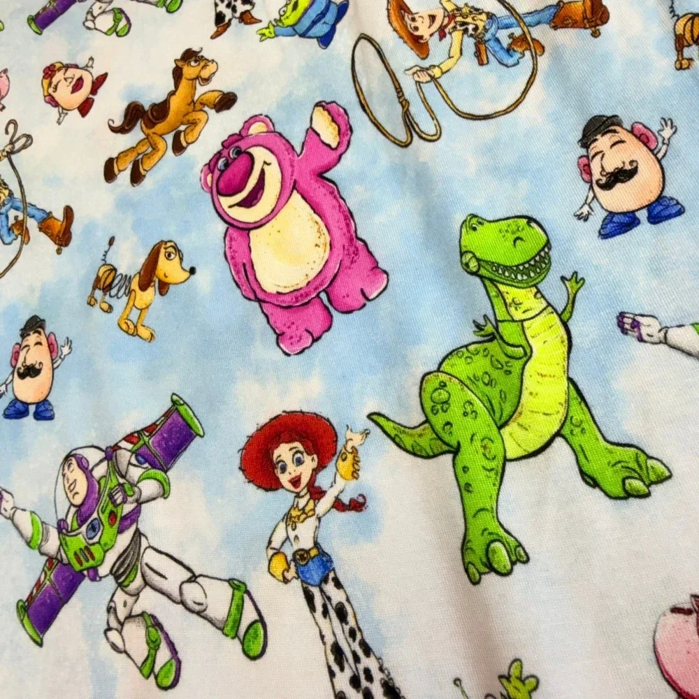 Little Snuggles Toy Story Pajama Pants Women XL Blue Bamboo Jogger Lounge Disney
